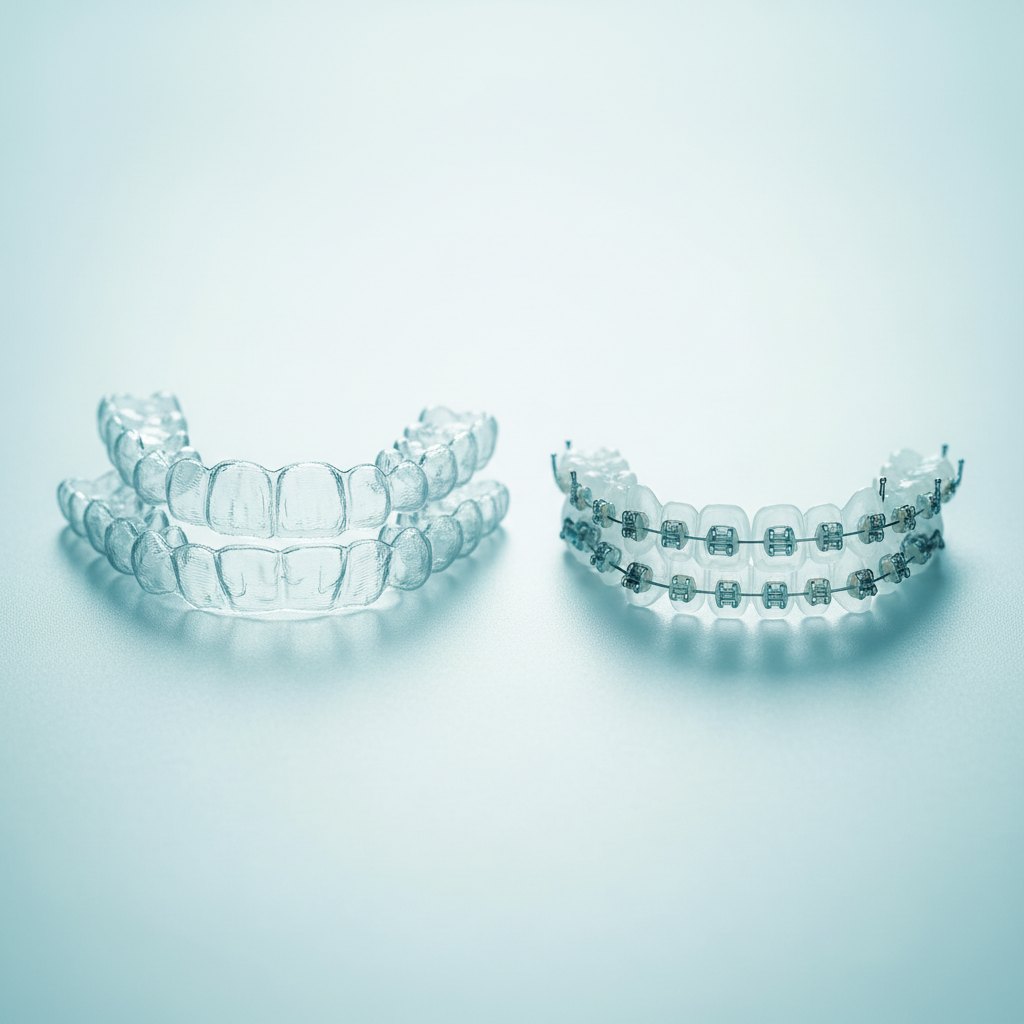 Braces and clear aligners